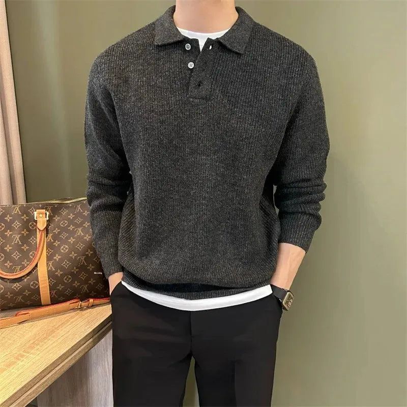 Elegante jersey polo de punto