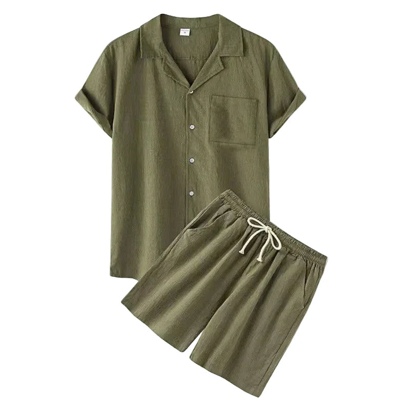 Elegante conjunto de verano de algodón
