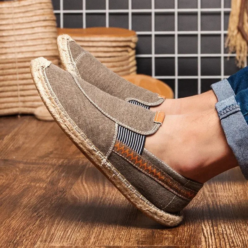 Elegantes alpargatas de lino