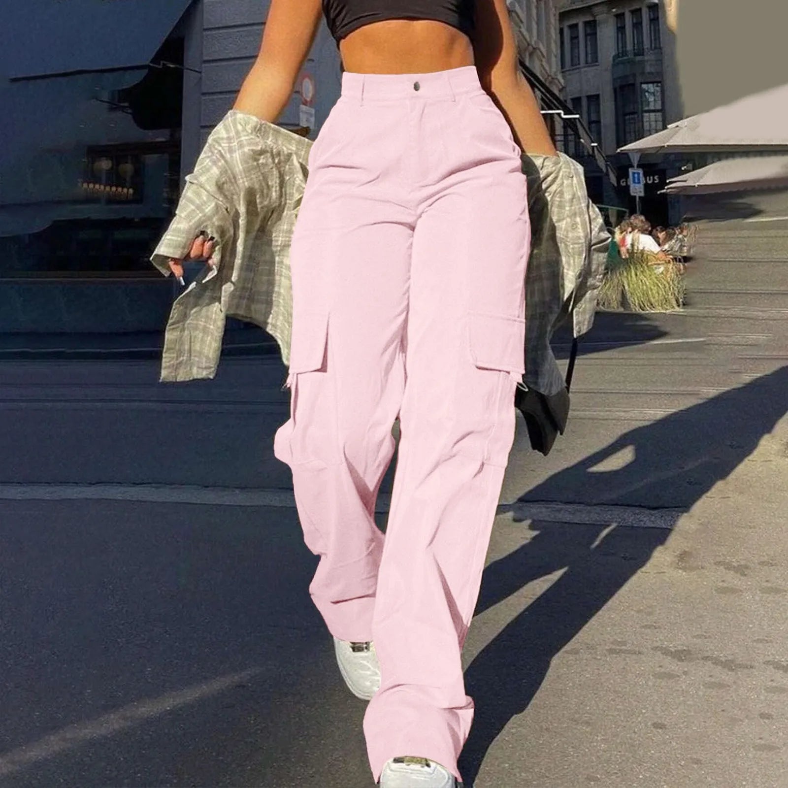 Kerstin | Pantalones de ocio para mujer estilo cargo con bolsillos