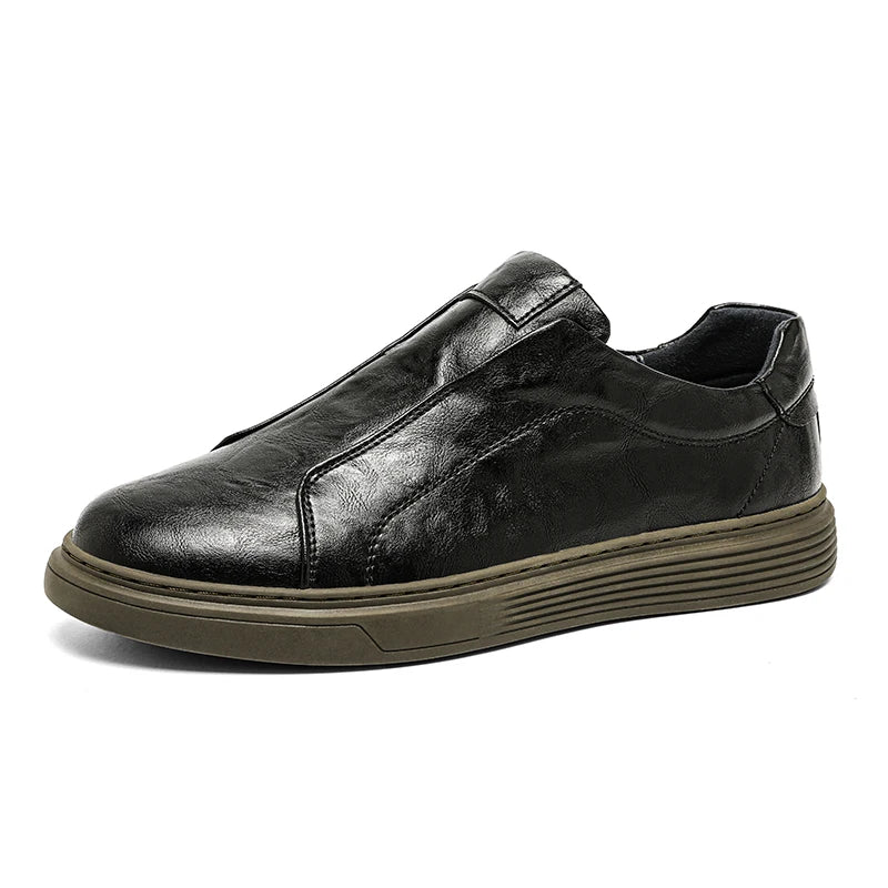 Zapatillas clásicas de piel