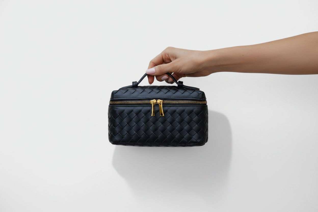 Milla Bolso Mini Woven con Accesorios Dorados