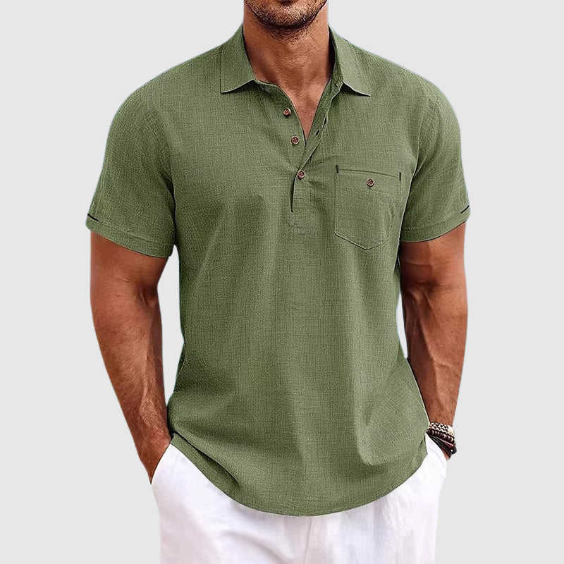 Polo de lino