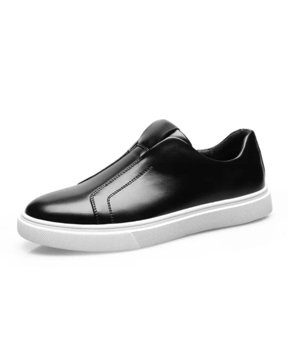 Zapatos casuales de cuero sin cordones