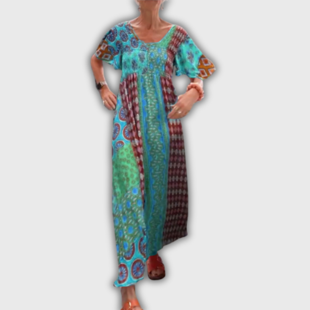 Poppy – Elegant Paisley Midi Dress