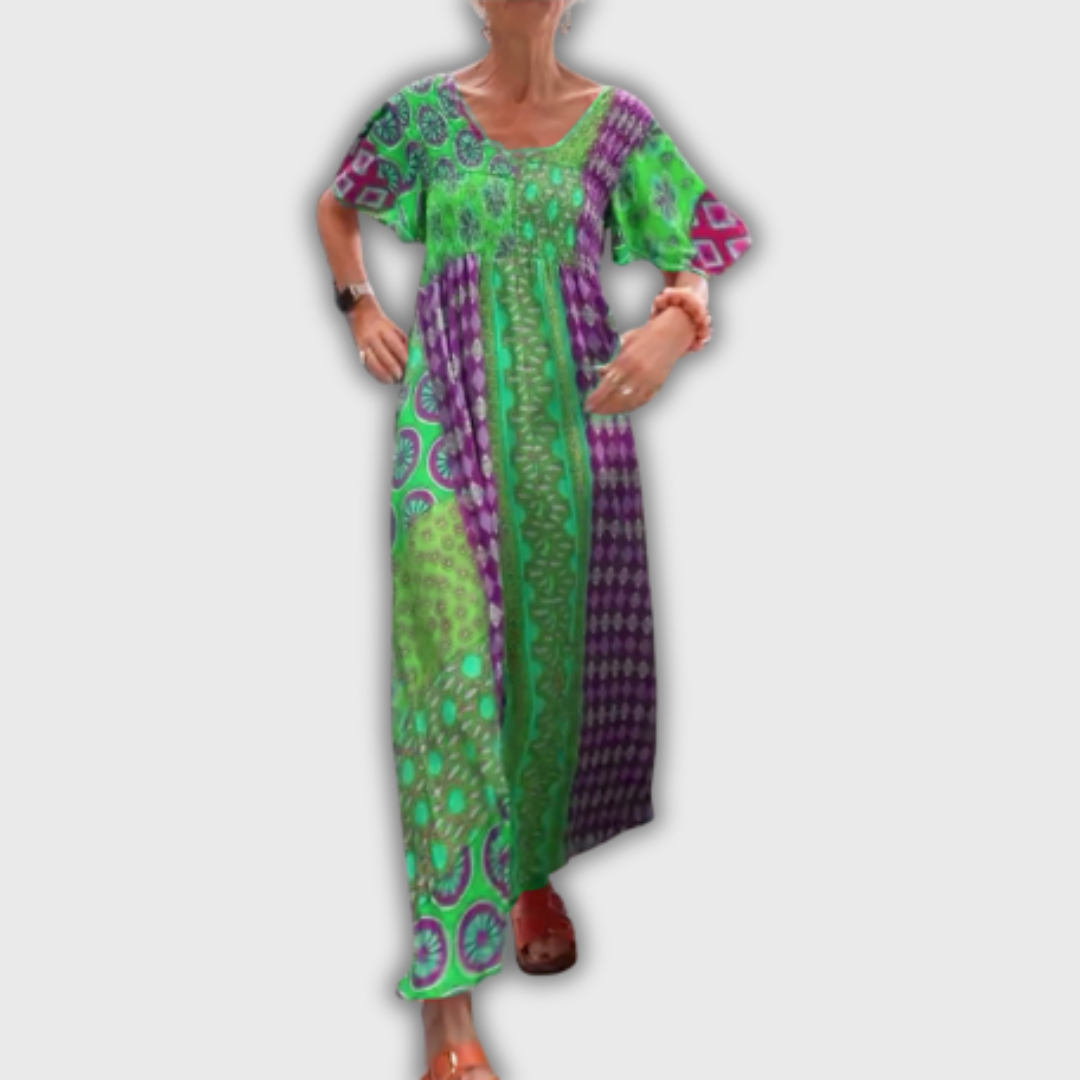Poppy – Elegant Paisley Midi Dress