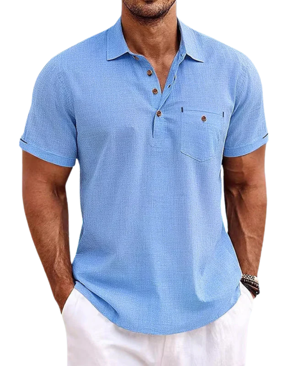 Polo de lino