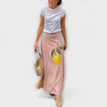 Cosima - Falda midi con estampado Amalfi