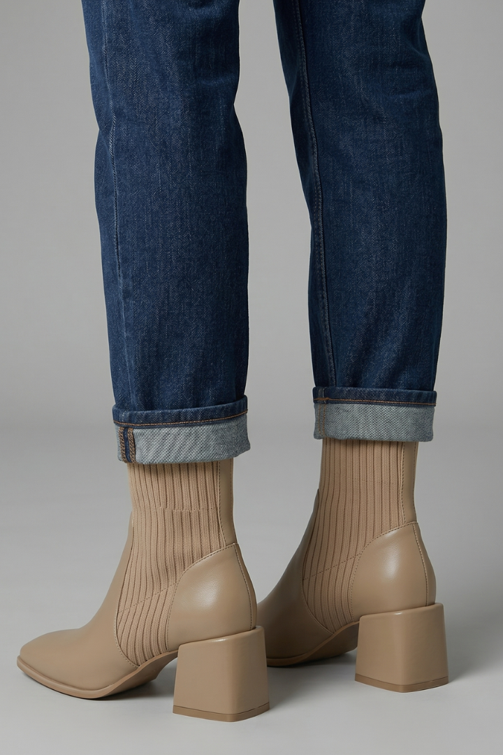 Women's Ankle Boots with Block Heel Design for Fall