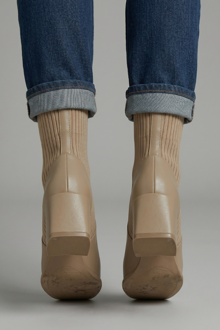 Women's Ankle Boots with Block Heel Design for Fall