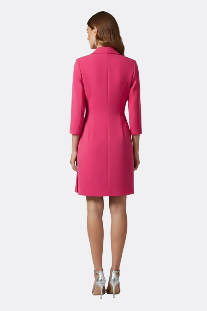 Vivienne | Blazer Wrap Dress with Notched Collar