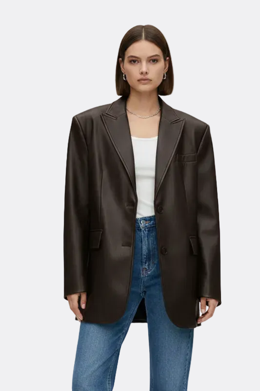 Audrey | Classic Notch Lapel Blazer with Welt Pockets