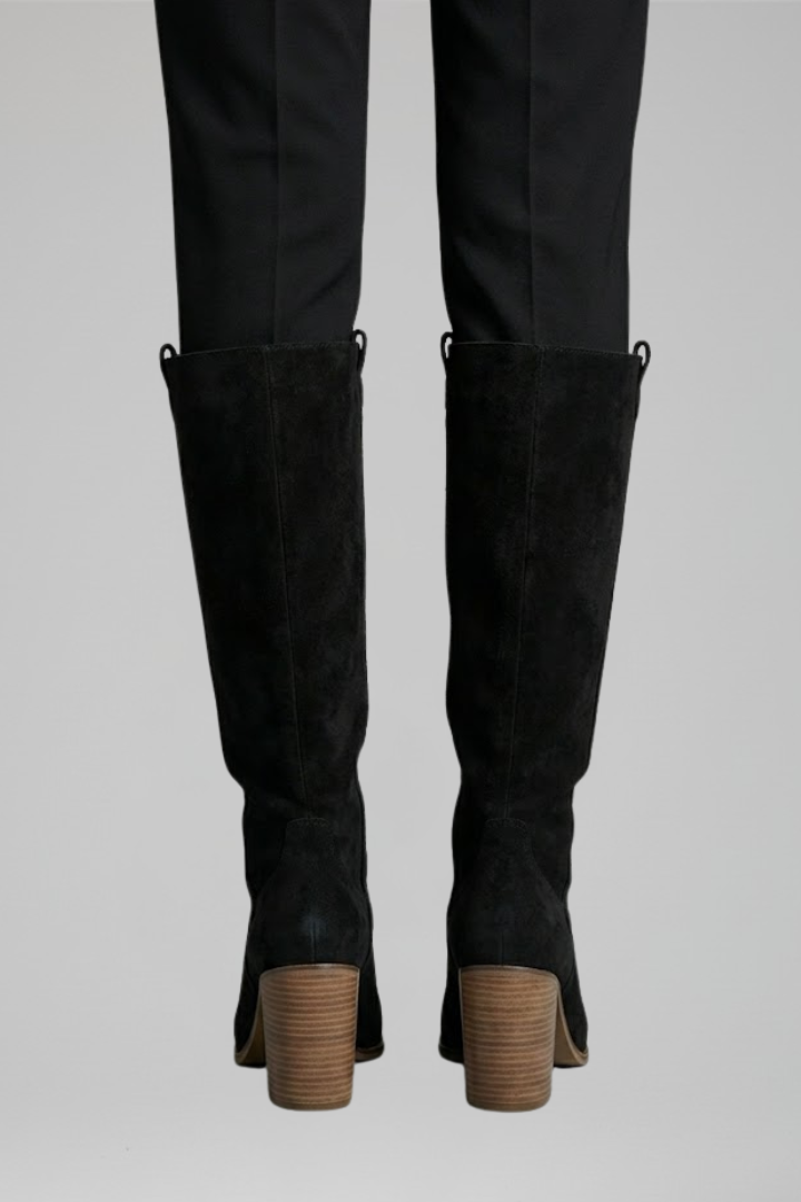 Women's Knee-High Boots with Block Heel for Fall