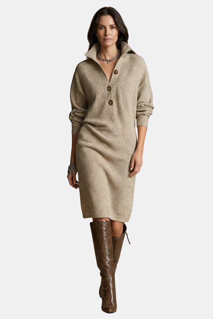 Nora | Ribbed Knit Sweater Dress