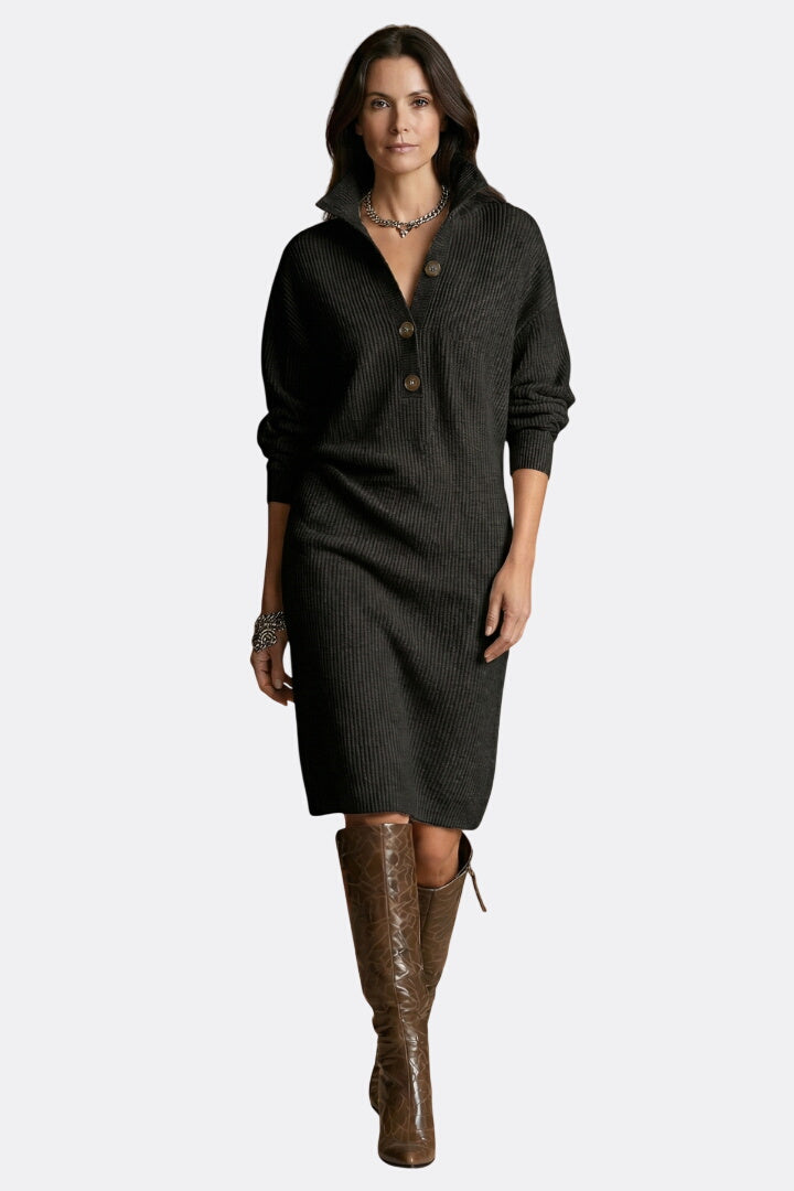 Nora | Ribbed Knit Sweater Dress