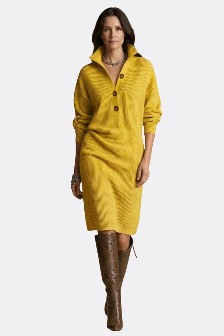 Nora | Ribbed Knit Sweater Dress