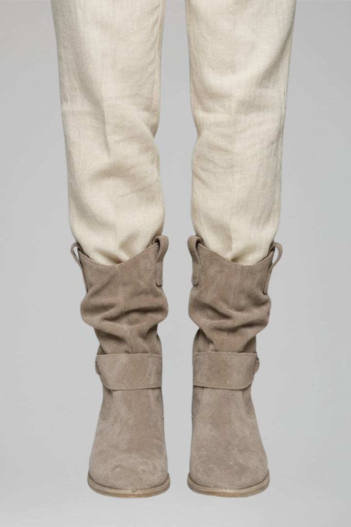 Women's Mid-Calf Boots with Side Zipper for Fall