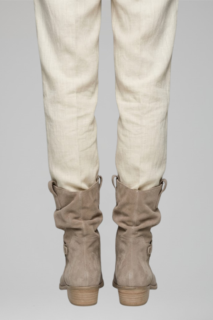 Women's Mid-Calf Boots with Side Zipper for Fall