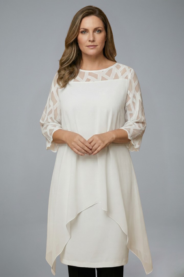 Women S Midi Dress With Adjustable Fit And Short Sleeves