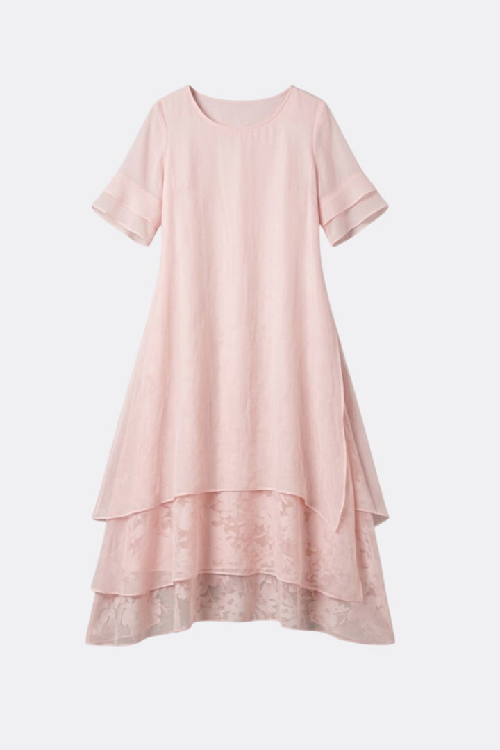 Elara | Open Neck Flowing Midi Dress