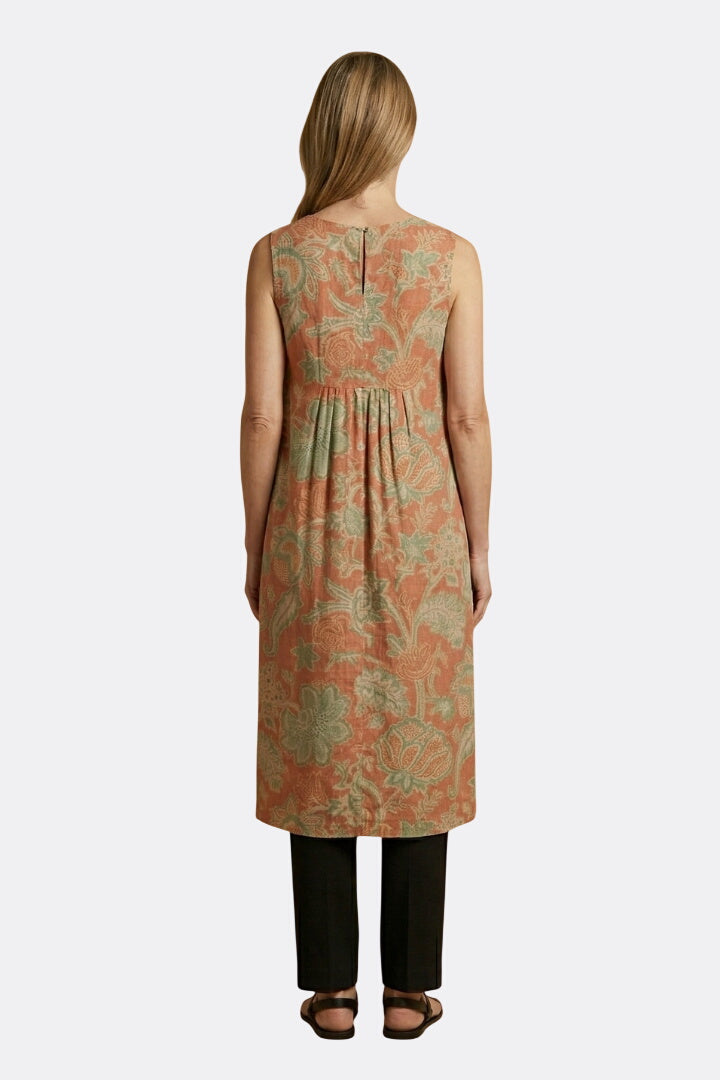 Freya | Linen Sleeveless Midi Dress