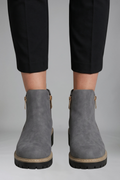 Women's Orthopaedic Ankle Boots with Side Zip Closure for Fall