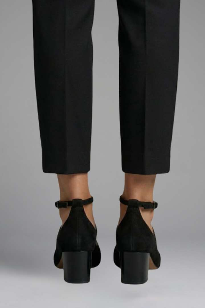 Women's Orthopaedic Heels with Ankle Strap for Office Wear