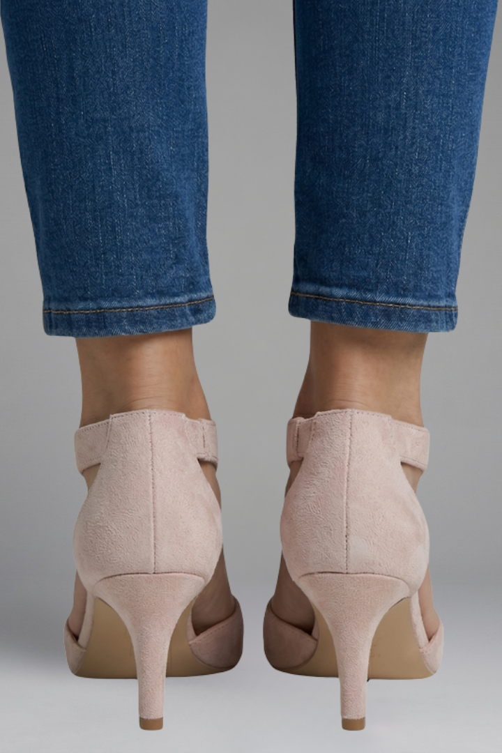 Women's Orthopaedic Heels with Peep Toe Opening for All-Day Comfort