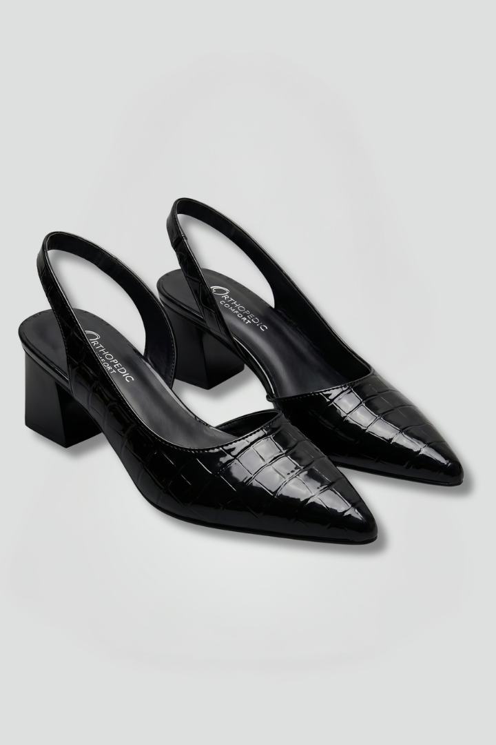 Women's Orthopaedic Heels with Pointed Toe for Office Wear
