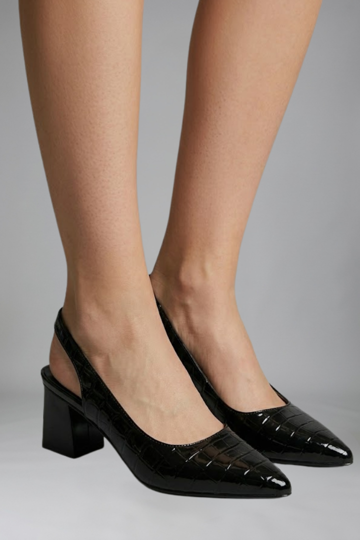 Women's Orthopaedic Heels with Pointed Toe for Office Wear
