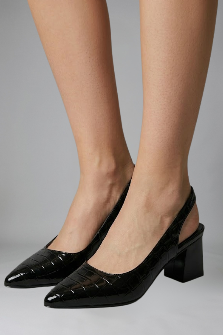 Women's Orthopaedic Heels with Pointed Toe for Office Wear