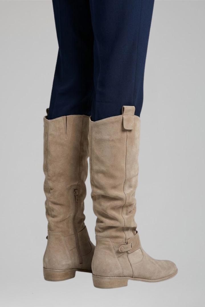 Women's Orthopaedic Knee-High Boots with Side Zipper for All-Day Comfort
