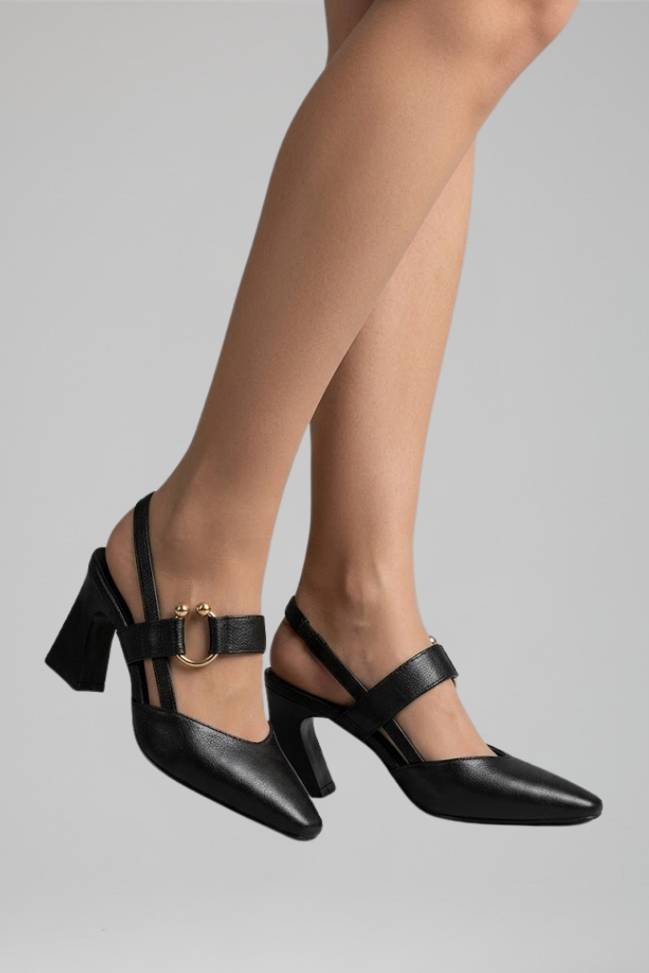 Women's Orthopedic Slingback Heels with Pointed Toe for Everyday Wear
