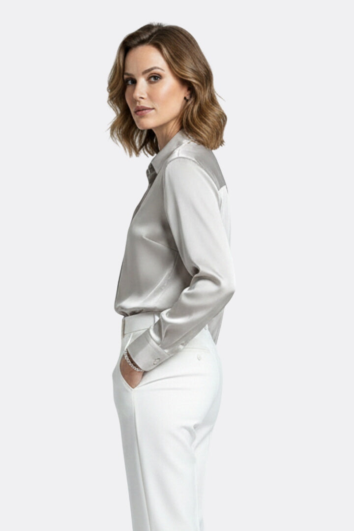 Constance | Collared Shirt with Button Fastening