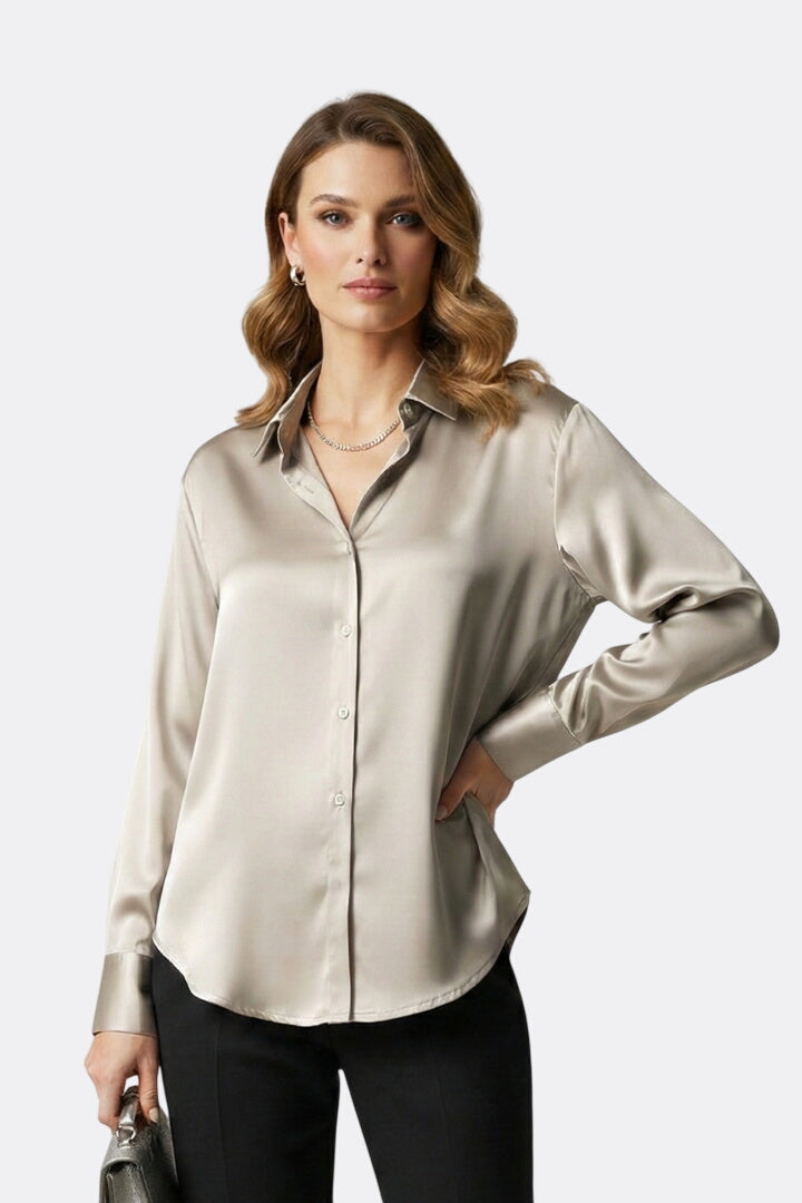 Constance | Collared Shirt with Button Fastening