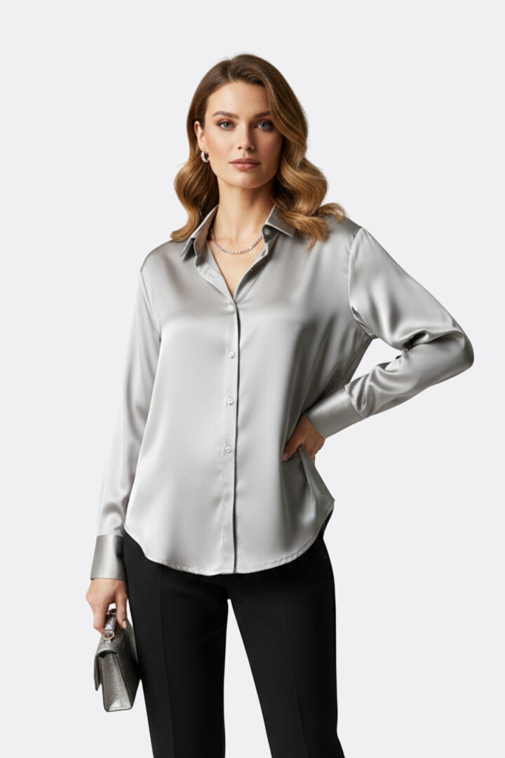 Constance | Collared Shirt with Button Fastening