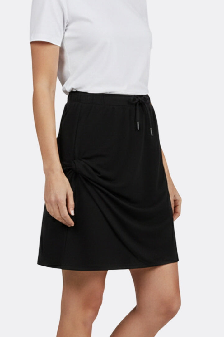 Women’s Skirt with Drawstring Waist and Built-In Shorts