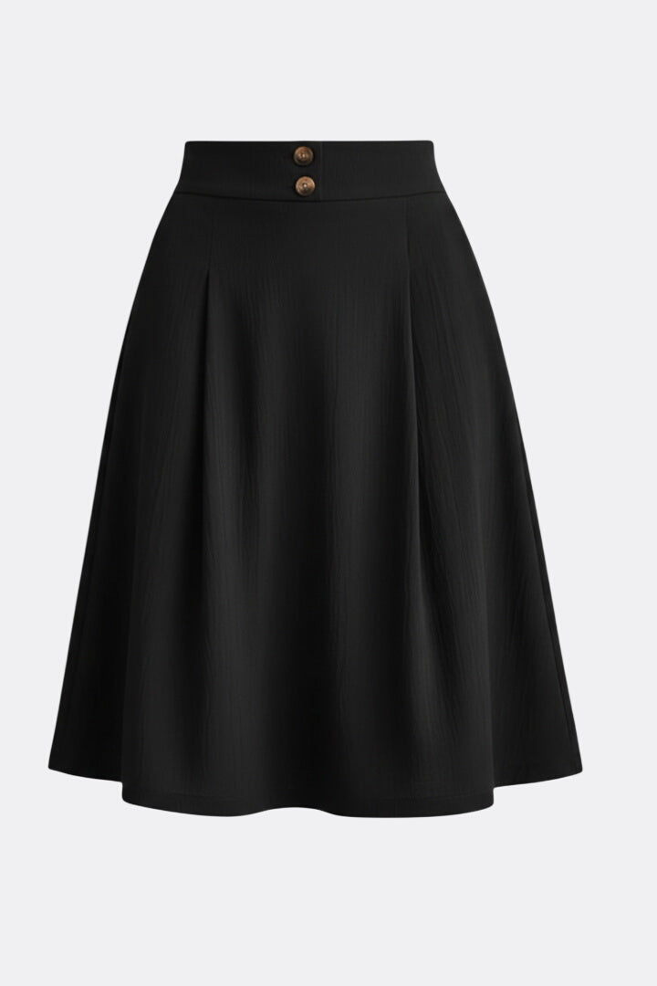 Women’s Skirt with High Waist and Flared Hem