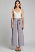 Women’s Trousers with Tie Waist and Wide Legs