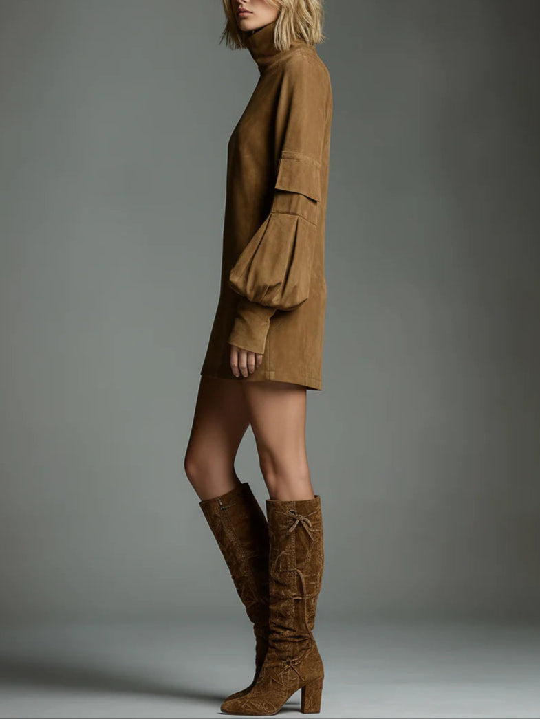 Vienna™ | Elegant Faux-Suede Winter Mini