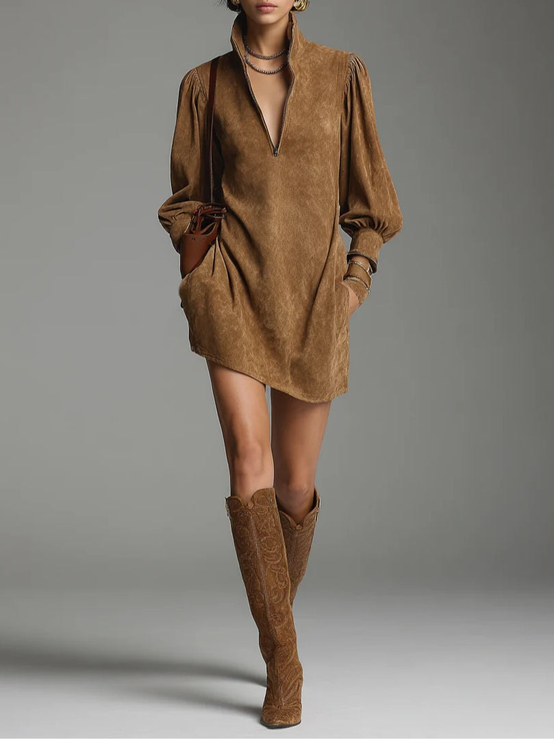 Turtleneck Mini Dress