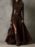 Dark Brown Maxi Dress