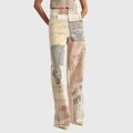 Tanja | Jeans Vintage para Mujer de Cintura Alta con Estampado