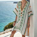 Tunic "Flavia" – Green & Saffron