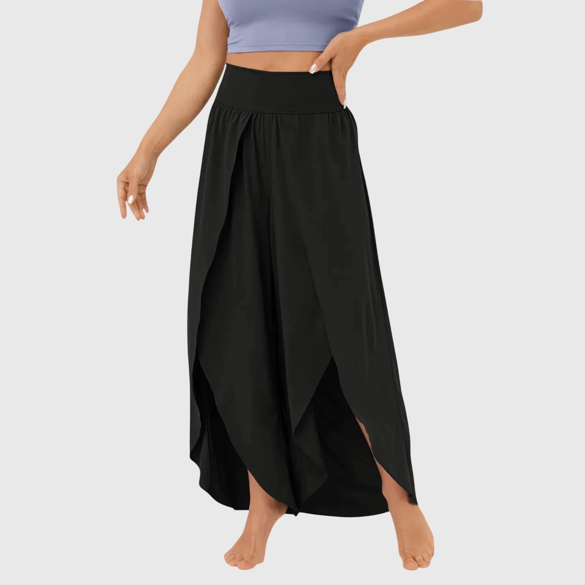 Magdalena | Pantalones Boho de corte amplio para mujer con diseño de abertura