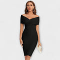 Elegant Dress with V-Neck