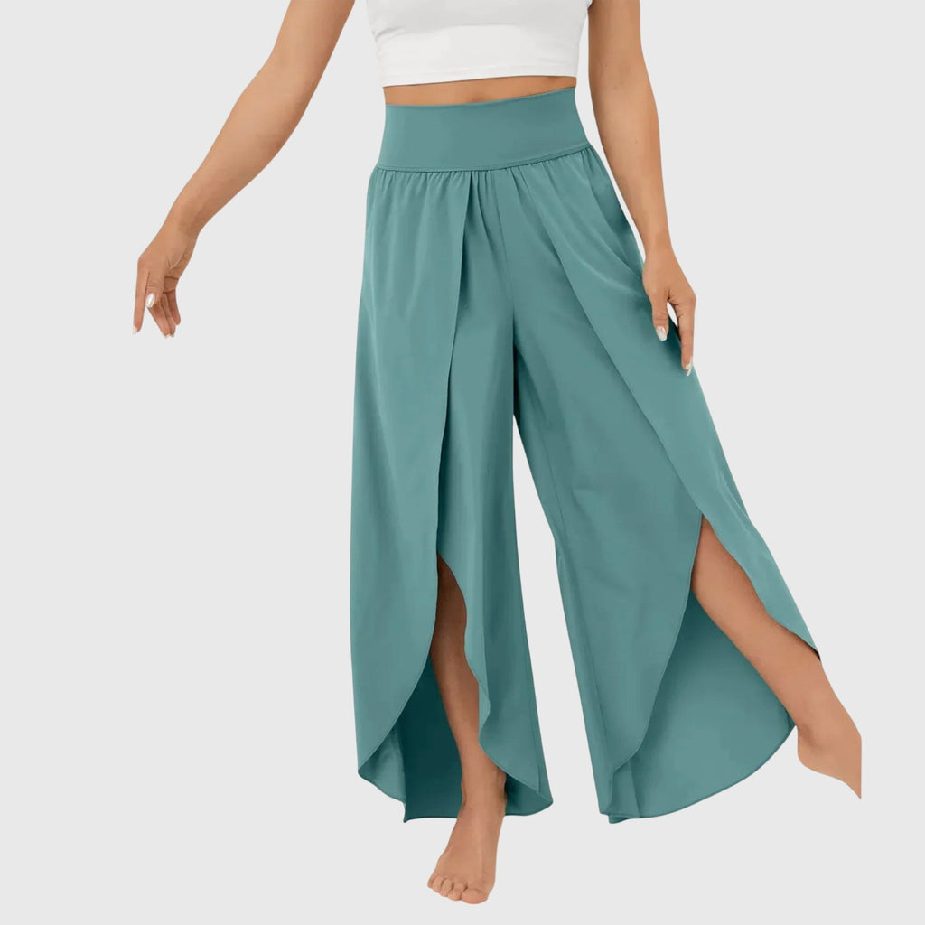 Magdalena | Pantalones Boho de corte amplio para mujer con diseño de abertura
