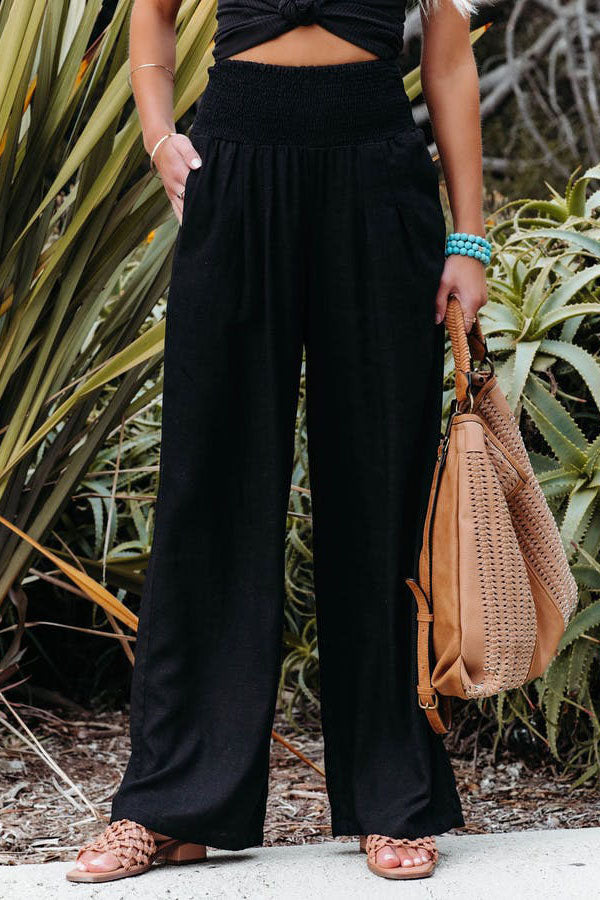 Johanna | Pantalones de Cintura Alta para Mujeres con Pierna Ancha