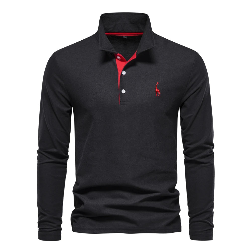 Polo casual de manga larga