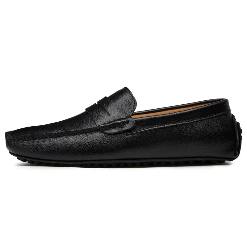 Mocasines casuales de piel para el verano